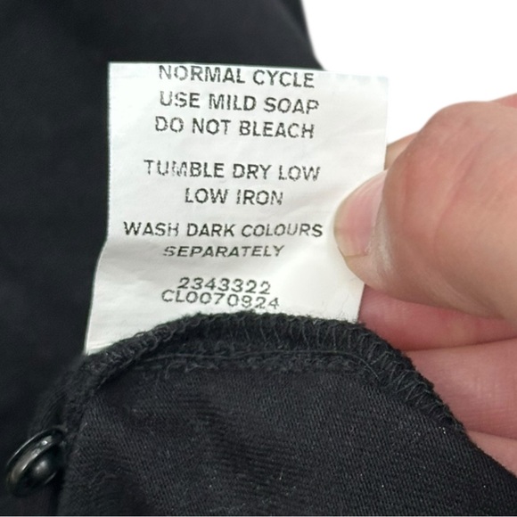 eShakti Black Embroidered Cotton Dress - Picture 6 of 7